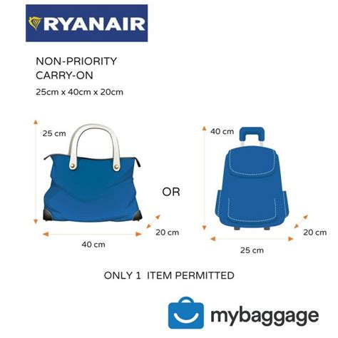 ryanair approved cabin bag size